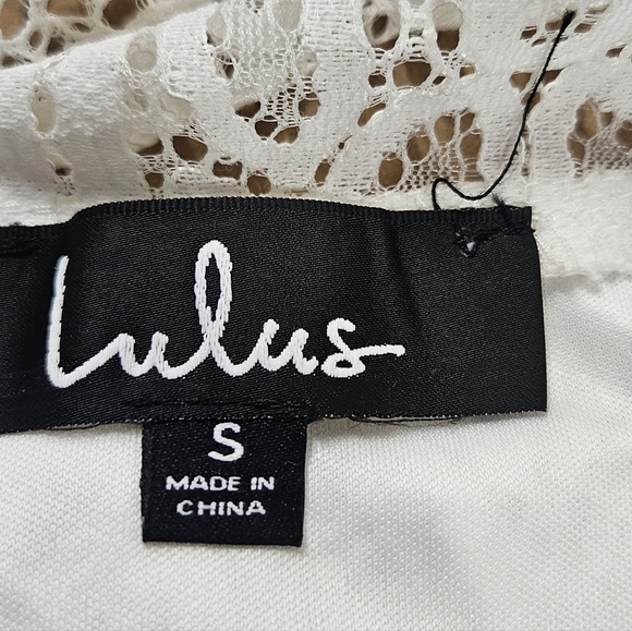 LULUS Appetite for Seduction Lace White Dress Size Small Wedding Boho New NWT - Picture 8 of 16